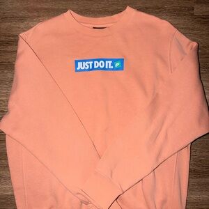 Nike Peach Just Do It Sweatshirt